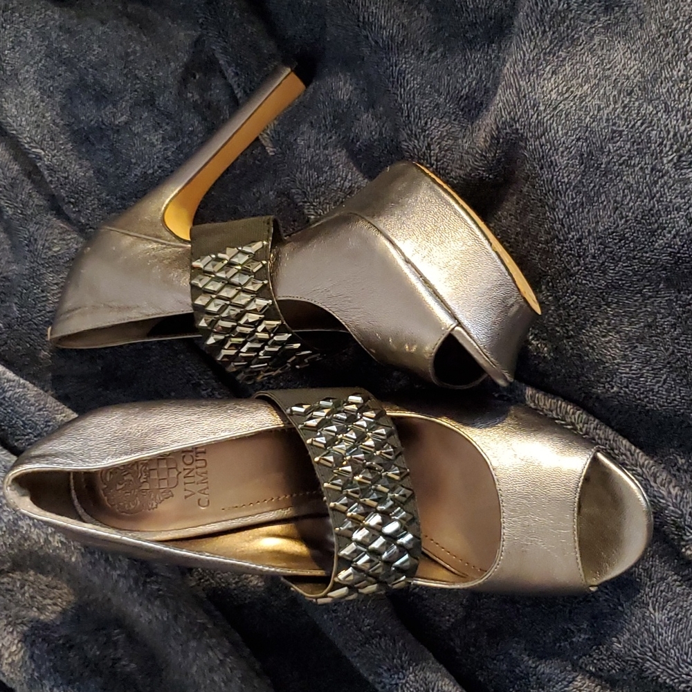 Slate gray stilettos
